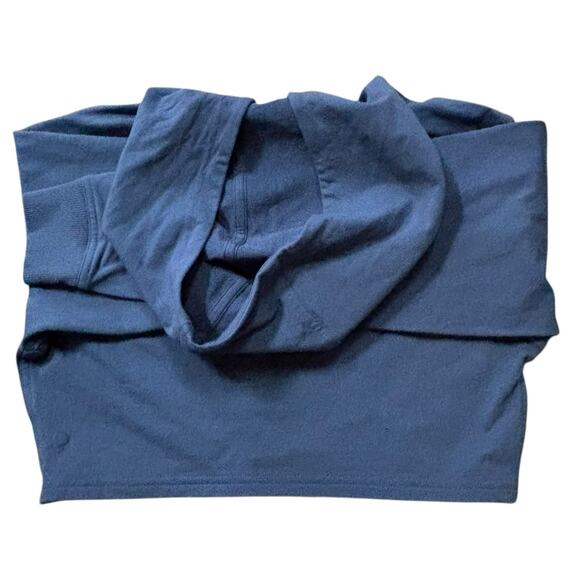 Lululemon All Yours Cropped Sweatshirt Hoodie Ink Blue Size 4 Crispy Pull Tag - Picture 5 of 9